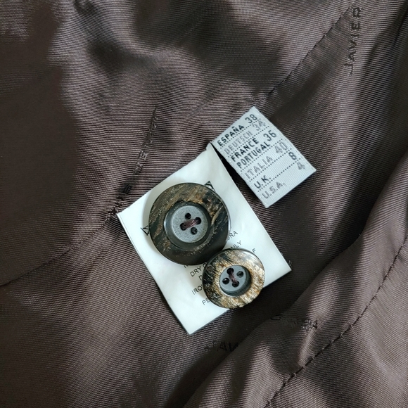 Javier Simorra brown reptile print blazer - Picture 3 of 6